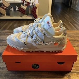 Size 12.5W/11M - Nike/Off White Waffle Racer Electric Green 2019